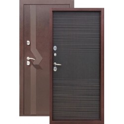 Дверь стальная Цитадель ISOTERMA (медь-венге), 2 замка, сталь 1,5 мм. 